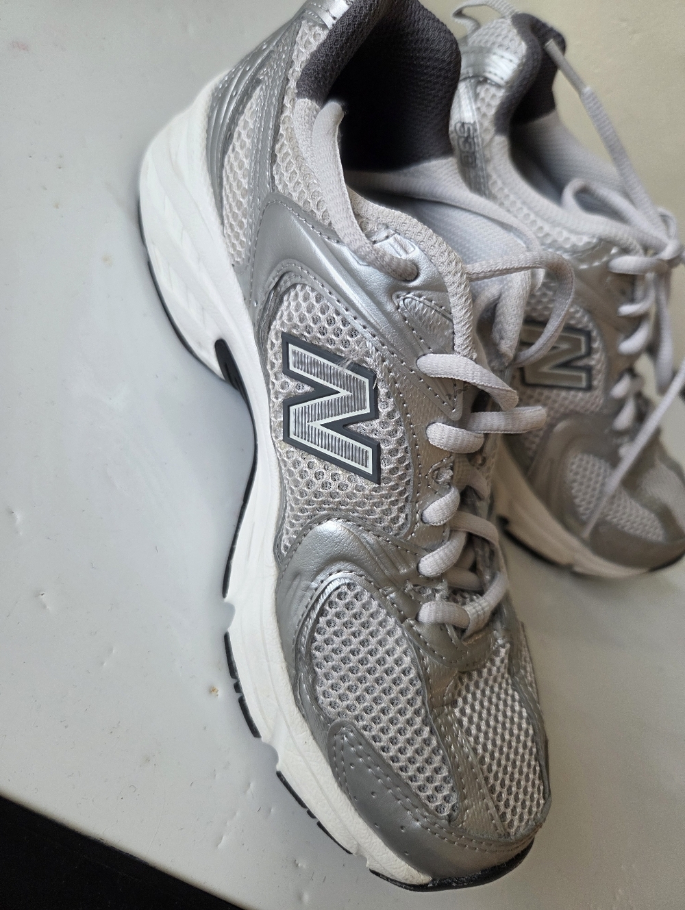 New Balance X J Crew 530 sneakers Silver Metallic - Picture 3 of 6